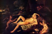 Poussin, Nicolas - Sleeping Venus and Cupid